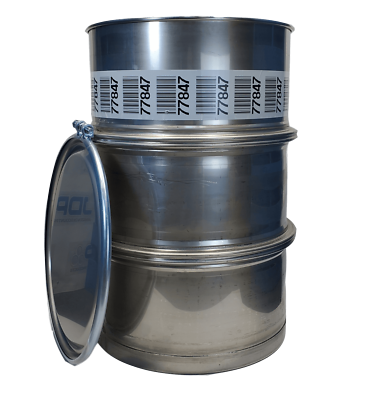 #ad Used 55 gallon Stainless Steel Barrel Drum Open Top 316 Sanitary #1 $425.00