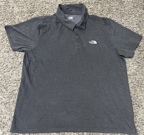 The North Face Flash Dry Polo Shirt Men's XL Short Sleeve Gray