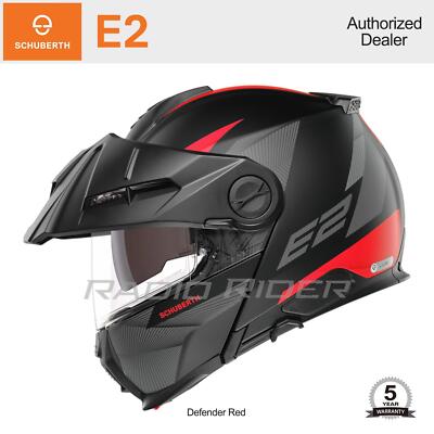 NEW Schuberth E2 Motorcycle Flip-Up Helmet | Defender Red | 2XL | Free Shipping