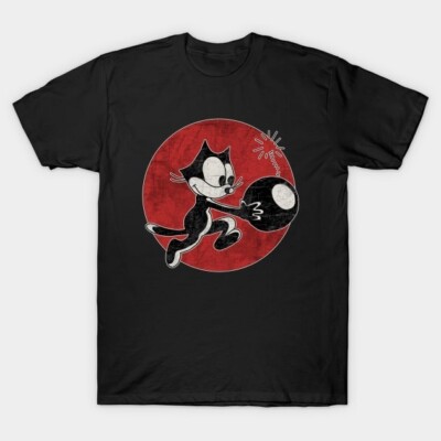 Felix The Cat with Bomb T-Shirt,Shirt Funny,New Design 2025