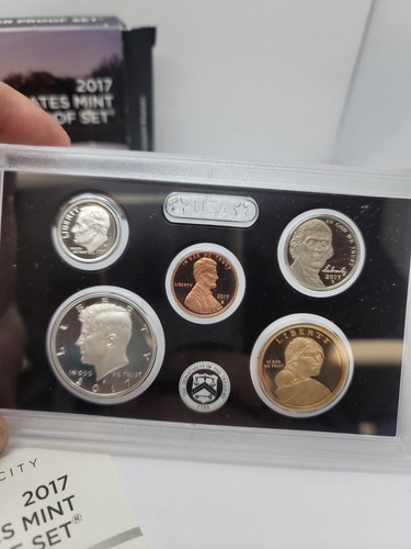 Juego de 10 monedas de plata 2017 S ANNUAL prueba EE. UU. como nuevo caja original y certificado de autenticidad completo - Imagen 4 de 5