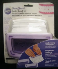 WILTON SUGAR SHEETS  BORDER PUNCH SET  SCALLOP CUTTING INSERT #1907-1127  NEW!!!