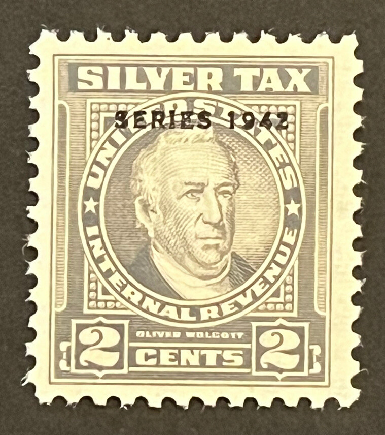 thom/krom MTS840DUNE 関税送料込 Travelstamps: US Revenue Silver Tax stamp scott #RG84 - 2