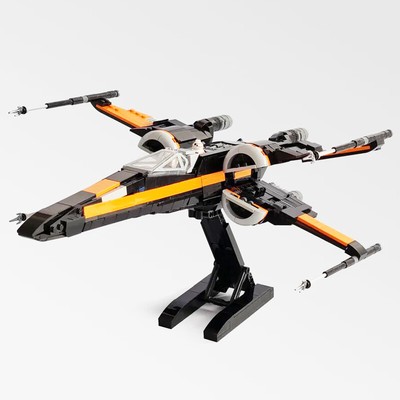 Modubrix MOC X-Wing T-70 Sternenjäger Bausatz 1267 Teile Spielzeug-Set
