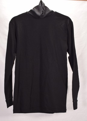 Zara Mens Turtleneck Solid Shirt Black 