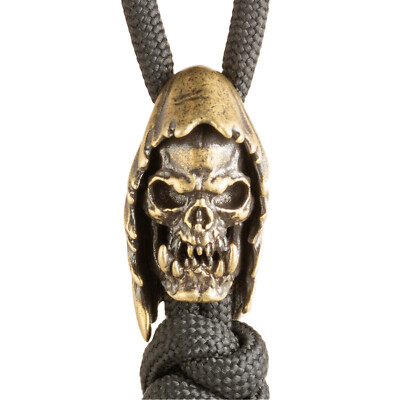 Brass Cloak Skull Bead Paracord Beads Lanyard Bead Hole - Main Image