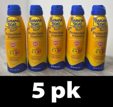 5pk Banana Boat SPF 50 Protection Vitamins Sunscreen Sprays 4.5 oz ea Exp 5/26