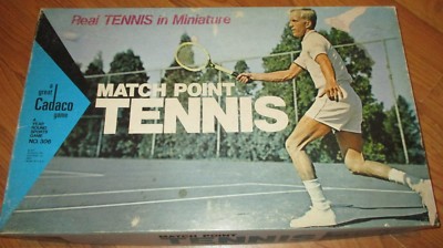 Vintage Cadaco Match Point Tennis Board Game