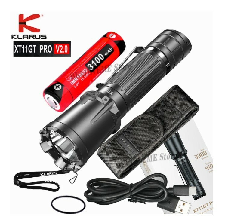 Lampe de poche tactique KLARUS XT11GT Pro v2.0 Luminus SST