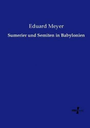 Thumbnail - Sumerier Und Semiten In Babylonien 2721