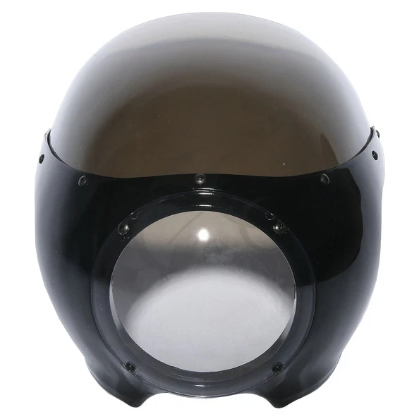 Carenado de faros Cafe Racer de 5,75" 5-3/4" parabrisas apto para Harley Sportster Foto 4 de 4