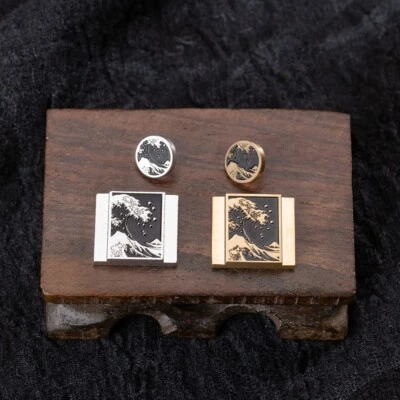 DBZZFOTO Tasto otturatore copertura hot shoe fotocamera onda marina in metallo per Leica Canon Nikon Fuji