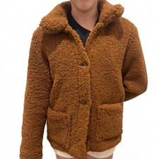 Girls Old Navy Button Front with pockets Teddy Sherpa Jacket Large 10-12