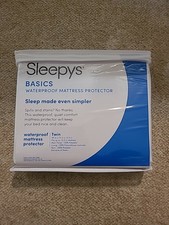 Sleepys Basics Protège Matelas Imperméable Blanc Jumeau 39” x 75” x 12,5”