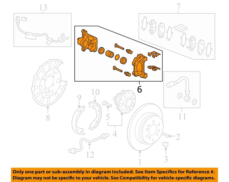 2016-2022 Honda Pilot Front Passenger Right Brake Caliper FMSJE - Image 3 of 4