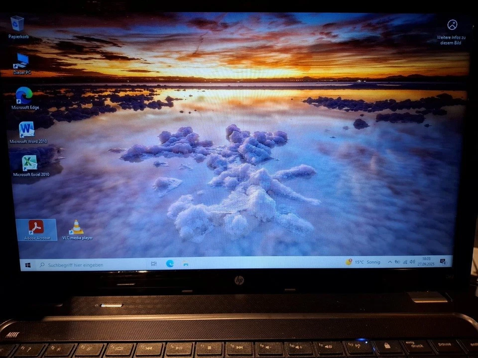 HP Laptop Notebook G62 15.6" intel i3  8GB  SSD 240GB  Radeon Grafik  Win 10 - Bild 2 von 4