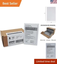 50 Alcohol-Free Dual-Side Credit Card Cleaning Cards for POS and Optical Readers