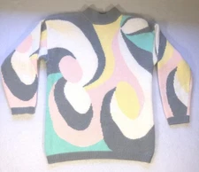 Rafaella Petites Angora Rabbit Hair Lambswool Blend Sweater Womens Size S