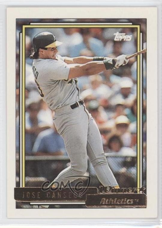 1992 Topps Gold Winner Jose Canseco #100 2f5