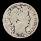 1911 USA. Barber Half Dollar. Philadelphia Mint. Silver. KM-116.