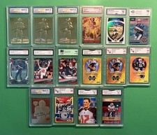 79 card Tom Brady Lot.  Rookie Gold Super Bowl Gem Mint Panini Fleer Patriots 