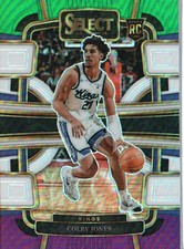 2023-24 Panini Select #83 Colby Jones Green White Purple Prizms