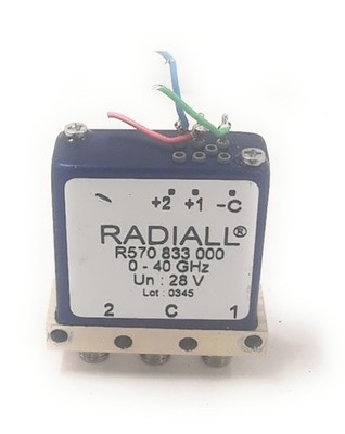 Radiall SPDT Ramses SMA DC-40GHz RF Microwave Switch Latching 28VDC R570833000