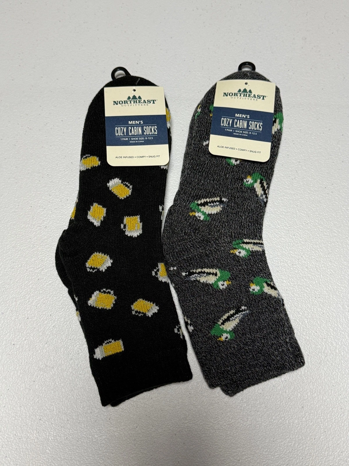 Northeast Outfitters Men's Cozy Cabin Socks Crew NWT Size 8 - 12.5 2 pair