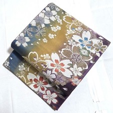 Kimono Cherry Blossom Gold Patch Glitter Six Pieces S Japan