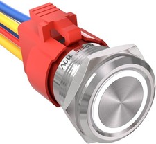 22mm Lathing Push Button Switch 110V 220V AC ...