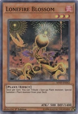 Lonefire Blossom - MYFI-EN042 - Super Rare - 1st Edition - Moderately Played