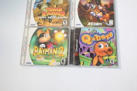 Sega Dreamcast Game Lot RAYMAN 2 Q-Bert Trick Style Tomb Raider Tee Off TESTED