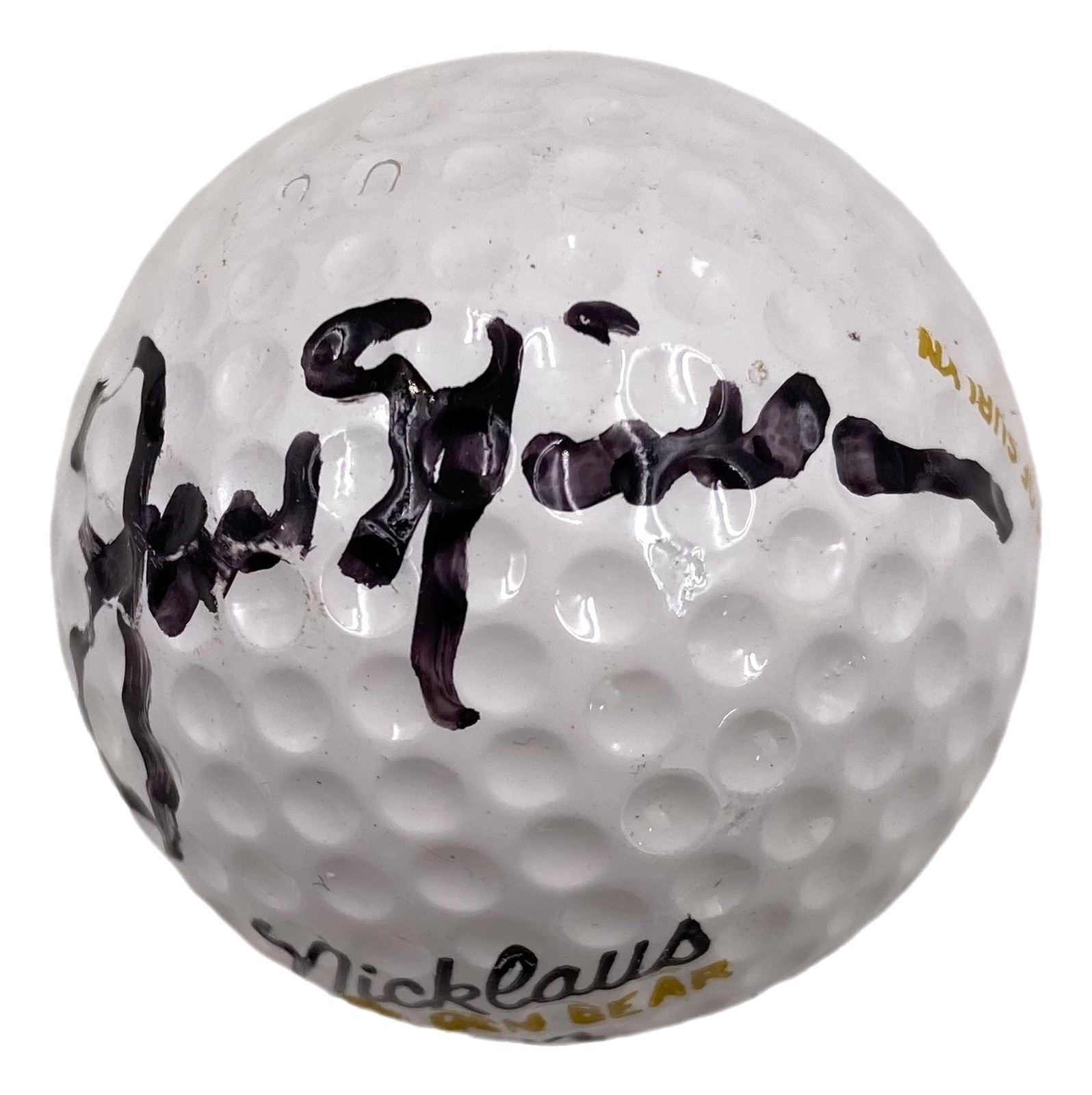 Jack N Autographed Signed icklaus Nicklaus Golden Bear Golf Ball BAS AC22589 