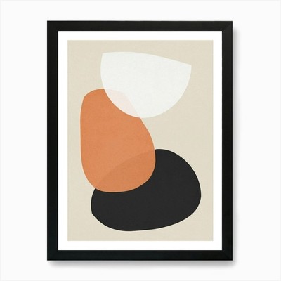 Geometrie mit ausdrucksstarken Kreisen 5 gerahmte Wandbilder Poster Leinwanddruck Bild