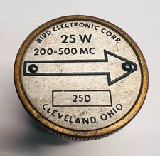 BIRD Electronic Thruline Wattmeter Slug Element 200-500 MC MHz 25W 25D - LOT I
