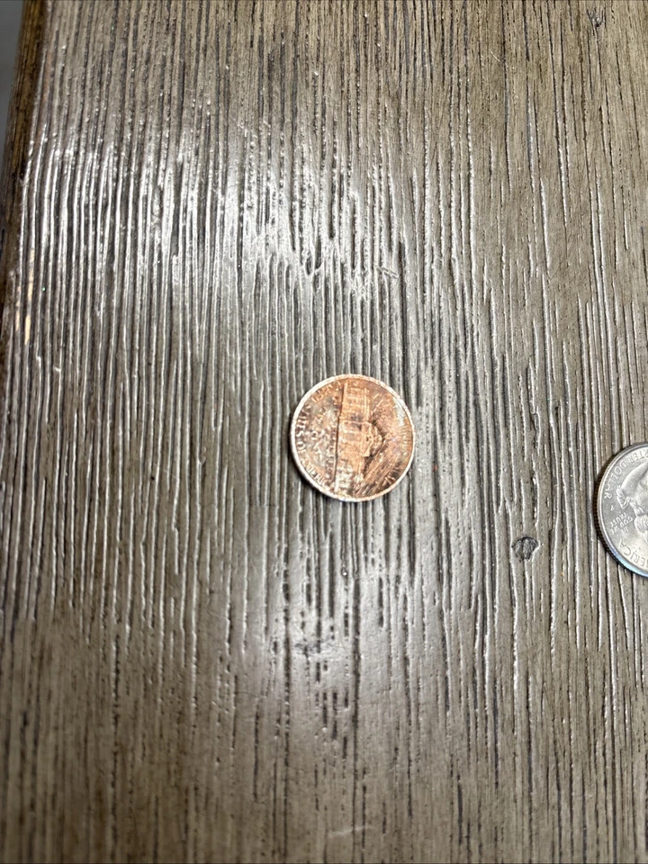 Jefferson nickel On Cent Planchet Error 1988 - Image 3 of 4