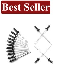 Corrosion-Resistant Black Pop Rivets - 60 Pcs, Ideal for Maintenance  Repairs