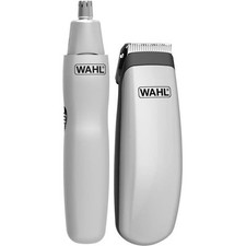WAHL TRAVEL KIT Kit de voyage barbe Tondeuse à pile - Coupe poils nez / oreilles