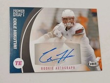 Cole Hikutini San Francisco 49ers 2017 Sage Hit Certified Autograph Rookie Card. rookie card picture