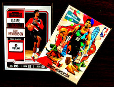 Scoot Henderson 2023-24 Contenders Game Ticket Red RC & Downtown Trail Blazers