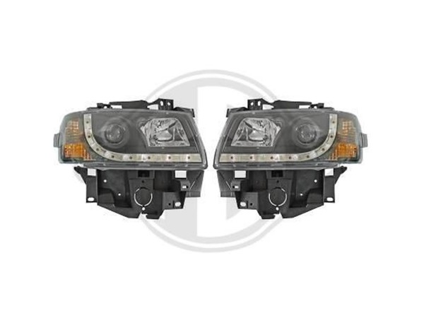 Designsatz Scheinwerfer Klarglas/Schwarz FüR Vw T4 1996-2003-image