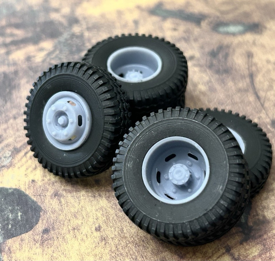 Resin 1/24 Scale: 15-inch “6-Slot Sprinter”Dually Wheels W/Commercial ...