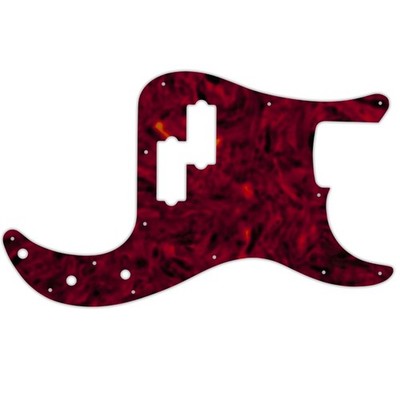 Pickguard Fender Made In Mexico Standard Precision Bass Nitrate Tortoise 1 ply