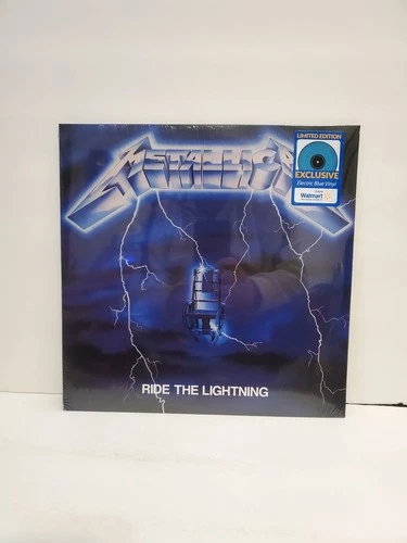 Metallica "Ride The Lightning" 12" Record LP SEALED (2021 Reissue), (Blue Vinyl)