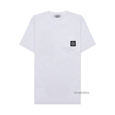 Stone Island Compass Logo Patch Pocket Short Sleeve Tee (Erwachsene 101455839