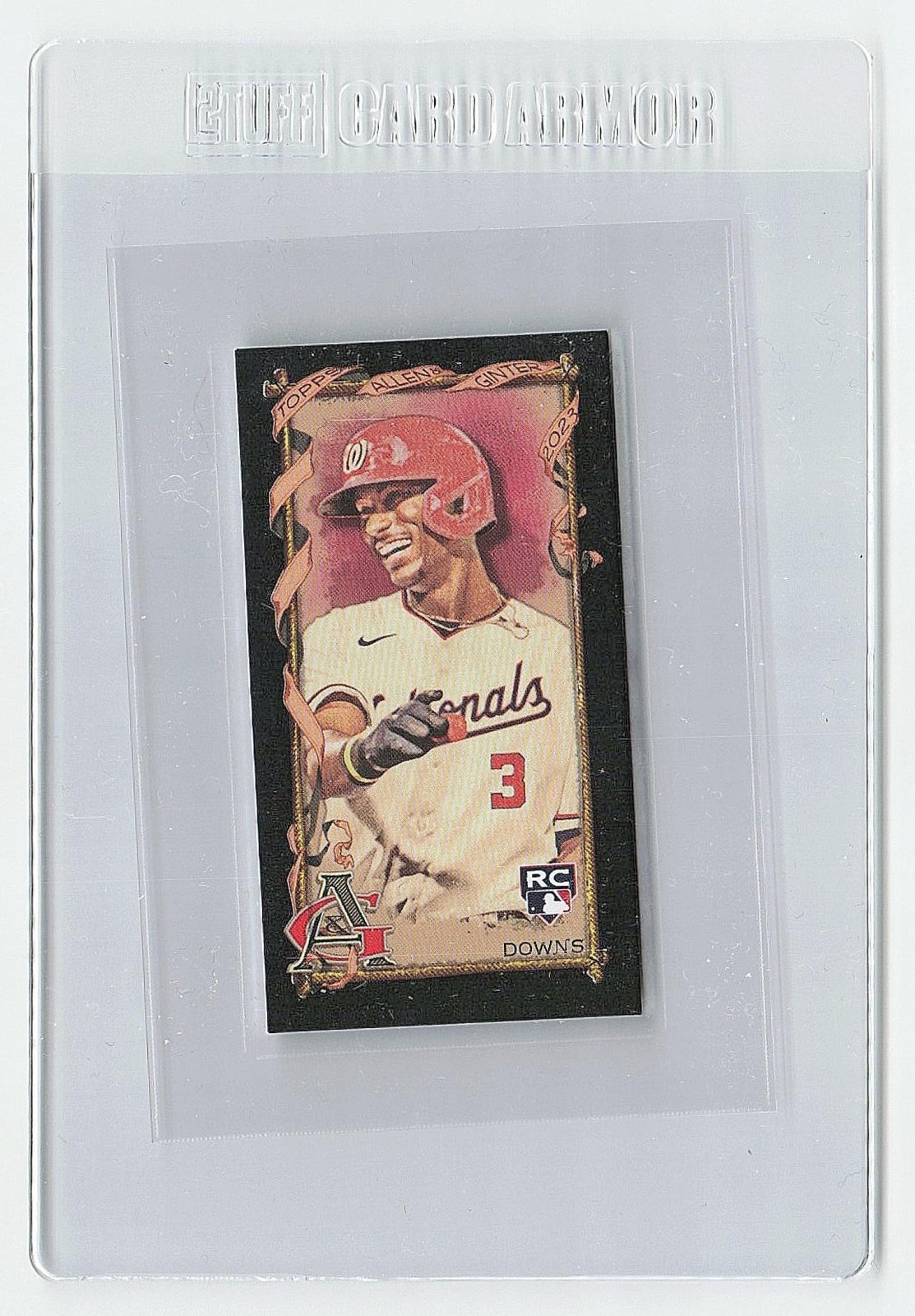 2023 Topps Allen & Ginter Jeter Downs Mini Black Border #115 RC Nationals