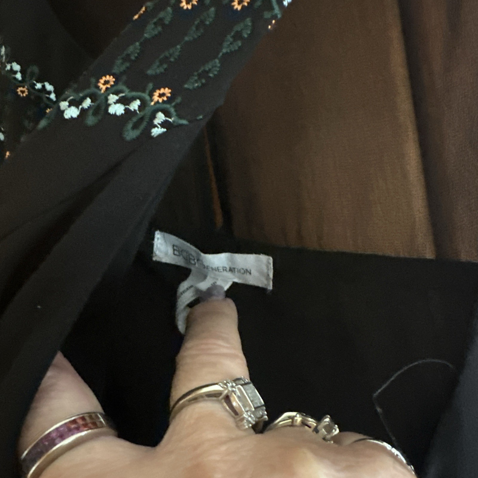 BCBGeneration Size S Black Polyester Lined Sleeve… - image 3