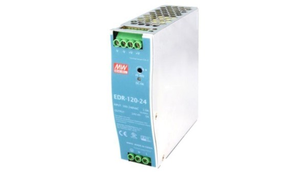 EDR-120-24 Zasilacz Impulsowy, Na Szynę Din, 120W, 24VDC, 5A, 90÷264VAC-image