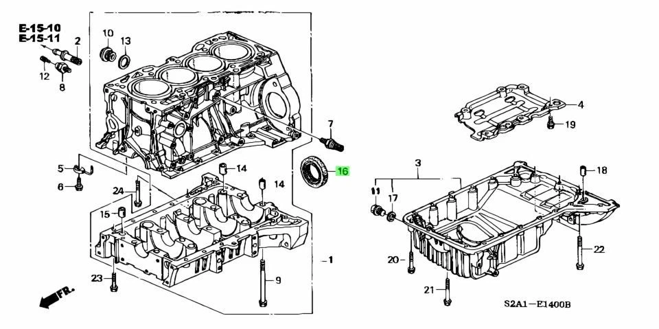 New Genuine OEM 2000-2009 Honda S2000 Rear Main Oil Seal AP1 AP2 91214-PCX-003 - image 2 of 2