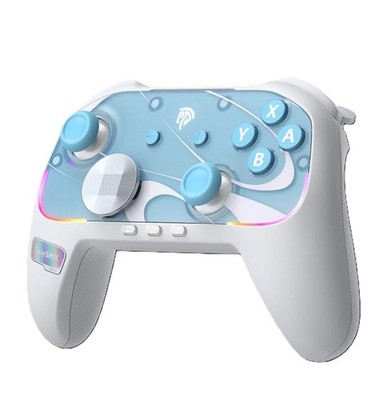 EasySMX S10 Gaming Controller kompatibel mit Switch, Windows, Android & IOS Weiß